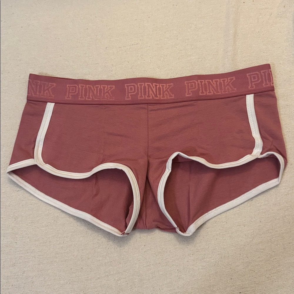 PINK Victoria’s Secret Floral Lace Cheekster + Logo Boyshort Set - Picture 6 of 6